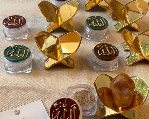 Ramadan Mini Kjhajoor Acrylic Holder Set