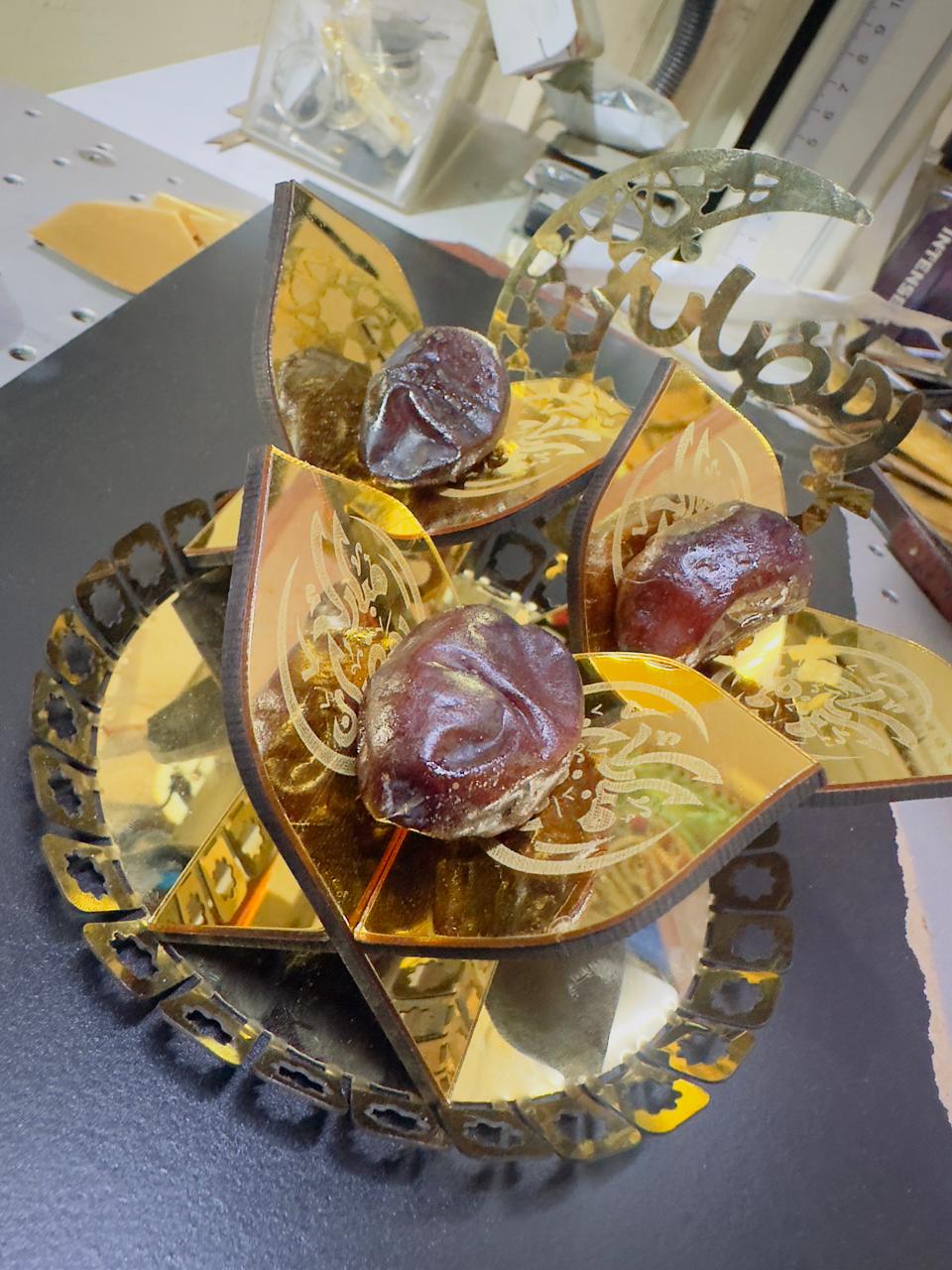 Ramadan Mini Kjhajoor Acrylic Holder Set